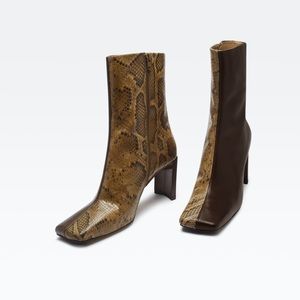 Miista Ekaterina square toe leather boots